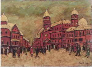 Untitled, 1930s, Oil on Cardboard