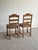 Antique Ladderback Scalloped Accent Dining Chairs, Pair For Sale - Image 11 of 14