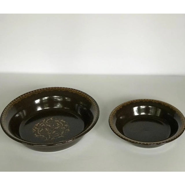Mid-Century Modern Vintage Franciscan Jamoca Dishes - Set of 14 For Sale - Image 3 of 12