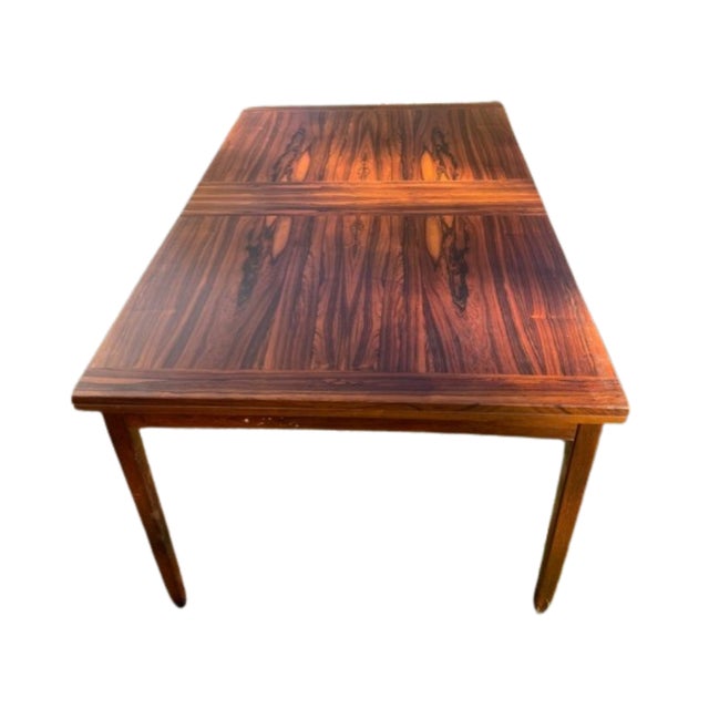 Brown Mid Century Modern (C1960) Swedish Rosewood Dining Table For Sale - Image 8 of 12