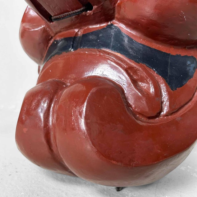 Traditional Wooden Tengu Mask, 1920s For Sale - Image 6 of 16