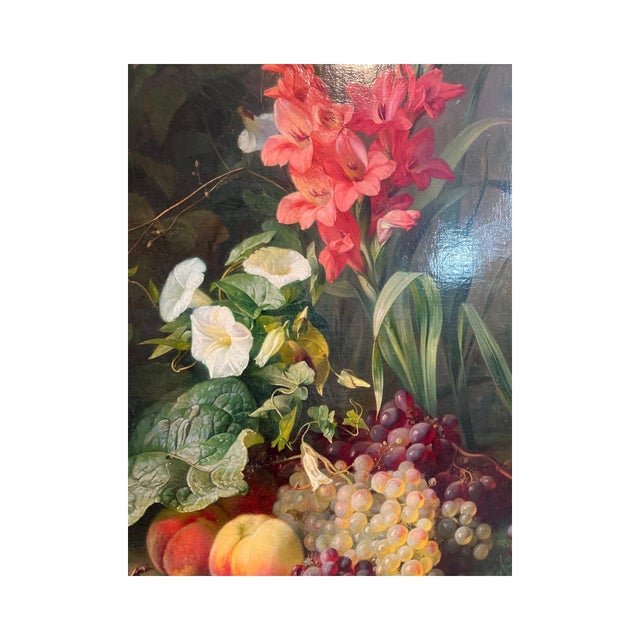 French Elise Puyroche-Wagner (German, 1828-1895), Floral Naturalistic Painting C. 1853 For Sale - Image 3 of 12