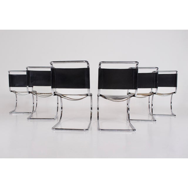 MR 10 Chairs by Mies van der Rohe for Thonet, 1960s, Set of 6 For Sale - Image 6 of 16
