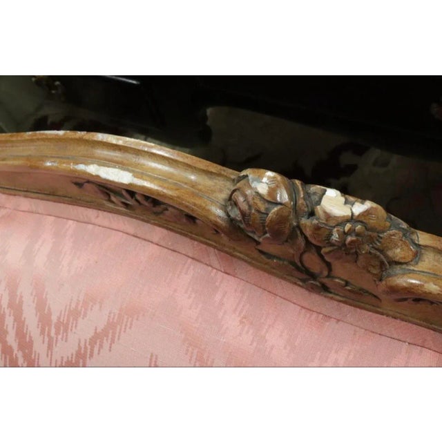 Early 20th Century Provincial Louis XV Style Cherrywood Settee For Sale - Image 10 of 12