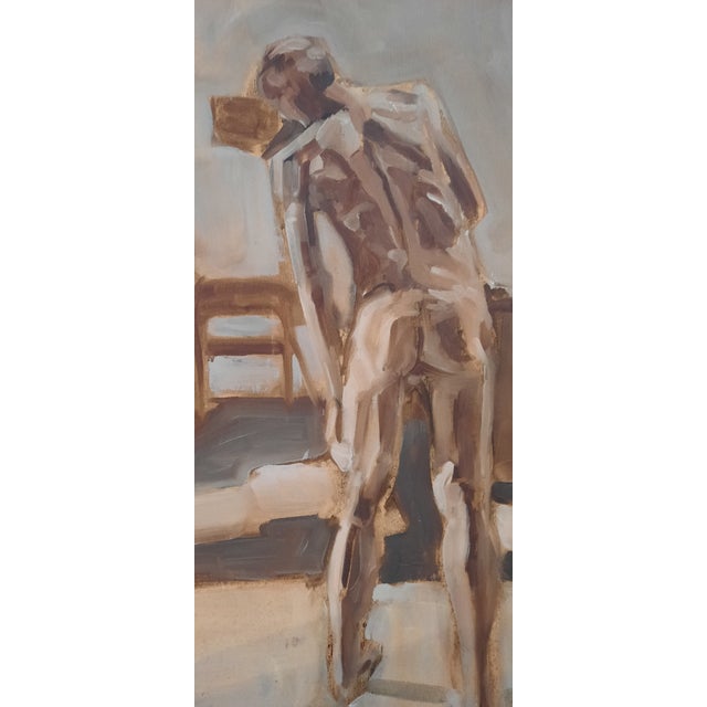 Figurative Male Figurative Abstract Painting For Sale - Image 3 of 3