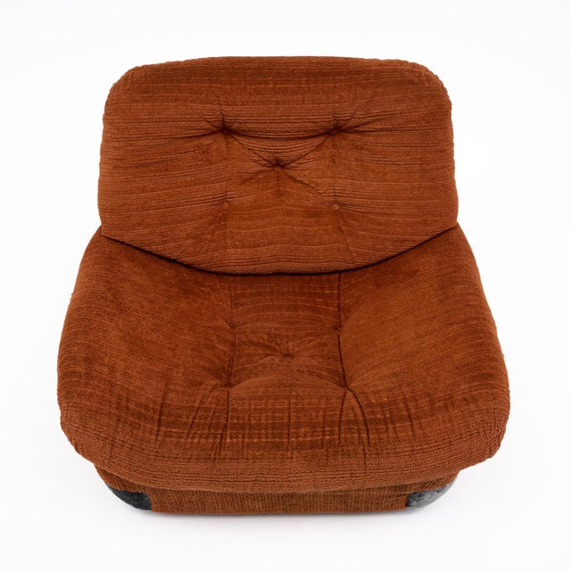 1980s Pair of Vintage Ligne Roset Lounge Armchairs, France For Sale - Image 5 of 9