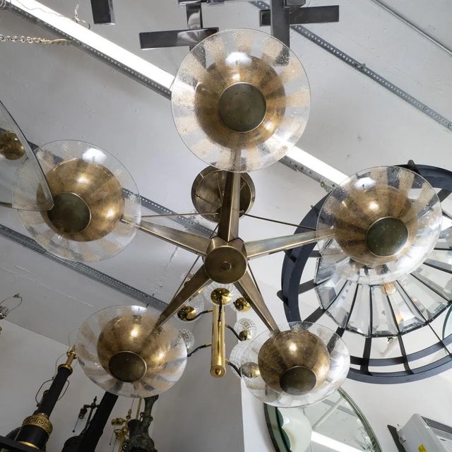 1950s Starburst Chandelier by Gerald Thurston for Lightolier For Sale - Image 5 of 9