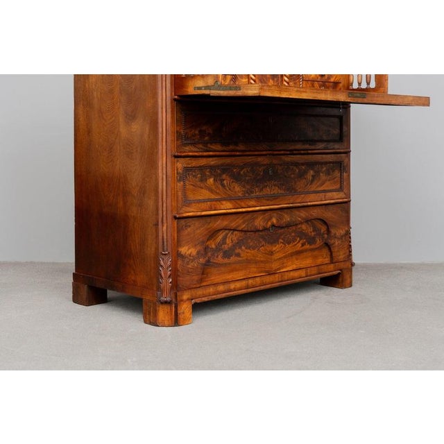 19th Century Biedermeier Chest of Drawers in Mahogany For Sale - Image 14 of 18