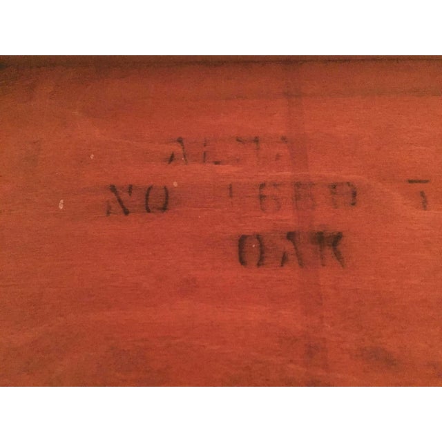 American Pair of Craftsman Antique Library Oak Chairs For Sale - Image 3 of 6