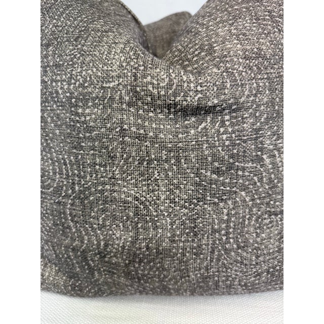 Custom pair of 22" pillows covered in Fermoie "Cloud" in color CLOU-013. These pillows are self welted, have tapered...