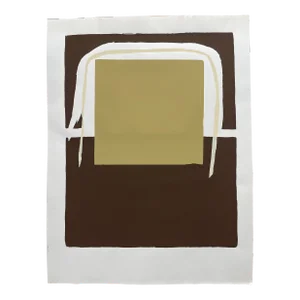 Barbara Beck 1969 Abstract Woodblock Print, Edition of 20 - Unframed