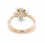 Tiffany and Co. Tiffany & Co. Schlumberger Lynn Platinum 18k Rose Gold Diamond Ring, Size 5.5 For Sale - Image 4 of 6