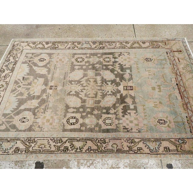 Galerie Shabab Collection Mid-20th Century Persian Malayer Accent Rug For Sale In New York - Image 6 of 9