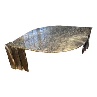 Vintage Marble Sculptural Coffee Table For Sale
