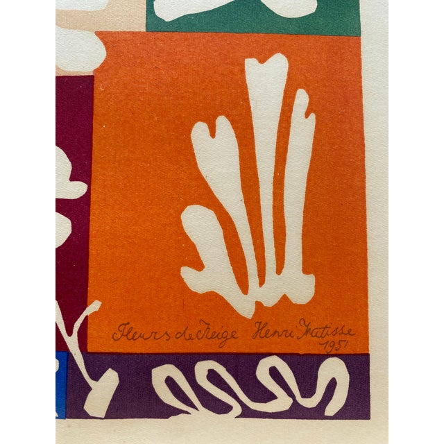 1958 "Fleurs De Neige Snow Flowers" Verve Magazine Mourlot Lithograph After Henri Matisse