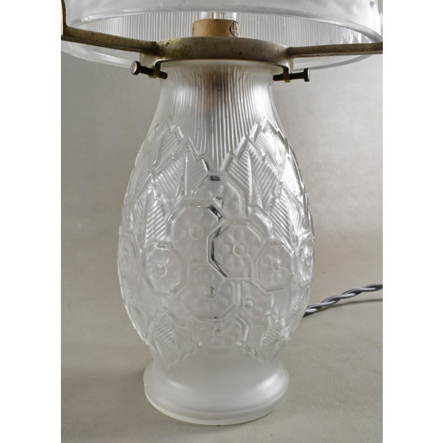 Small French Art Deco Lamp by Genet Et Michon - 1925 France For Sale - Image 6 of 13