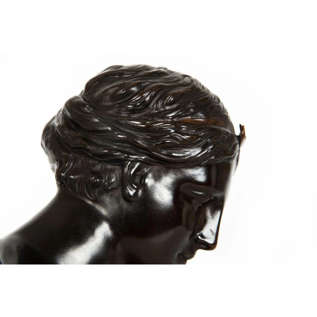 Italian Grand Tour Bronze Sculpture Bust of Diana by Del Nerro Foundry For Sale - Image 16 of 18