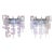 Carlo Nason for Mazzega, Late 20th Century Murano Glass Sconces,Italy - a Pair For Sale