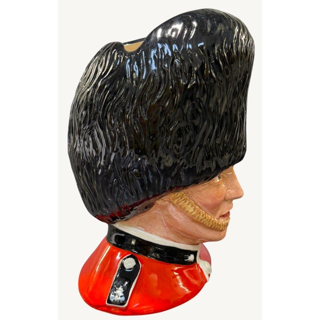Traditional Royal Doulton the Guardsman D6755 Character Jug Signed Michael Doulton 1986 For Sale - Image 3 of 8
