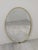 Large Vintage Minimalist Oval Mirror in Gold Brass Frame, 1975 For Sale - Image 9 of 9