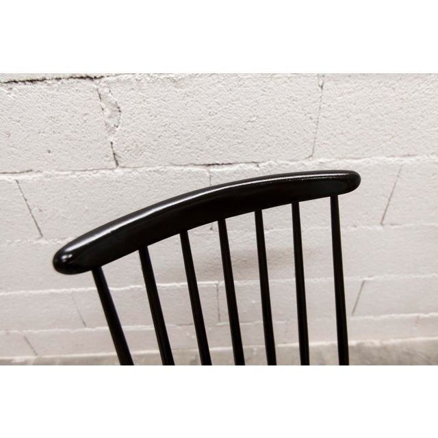 Ilmari Tapiovaara Scandinavian Black Teak Fanett Chairs by Ilmari Tapiovaara, 1960, Set of 2 For Sale - Image 4 of 18