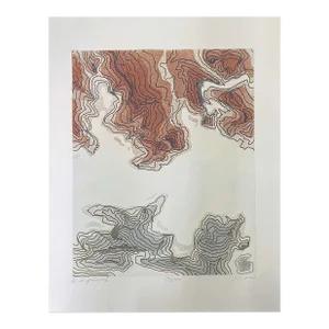 Paula Crane "Archipelago I" Hand Signed & Numbered Artwork Etching