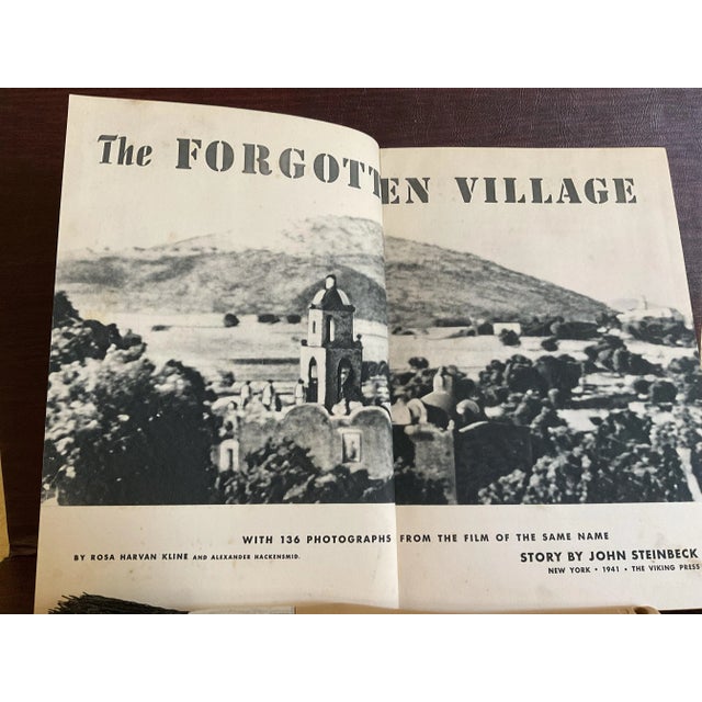 Traditional Vintage John Steinbeck First Edition Book " the Forgotten Village With Original Dust Jacket (1941) For Sale - Image 3 of 12