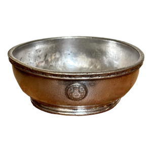 Antique Silver Plate Bowl Trinkets Hotel Deshler Crested