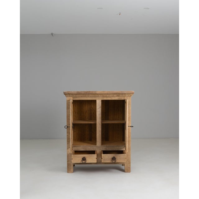 1970s French Primitive Oak Buffet With Iron Hardware For Sale - Image 17 of 18