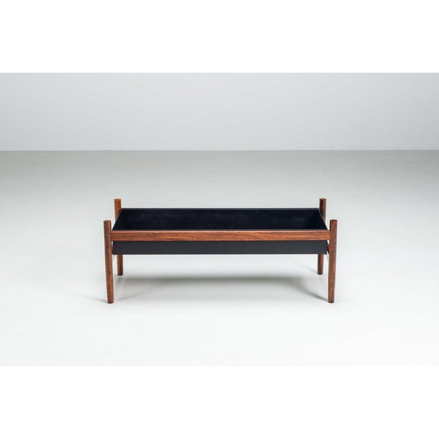 1960s Large Planter in Rosewood by Hugo Frandsen for Spottrup, Denmark, 1960 For Sale - Image 5 of 13