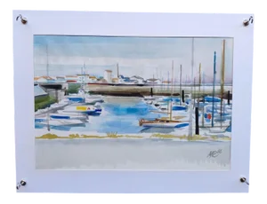 Michel Roubille, L'Ile d'Yeu, 1986, Watercolor