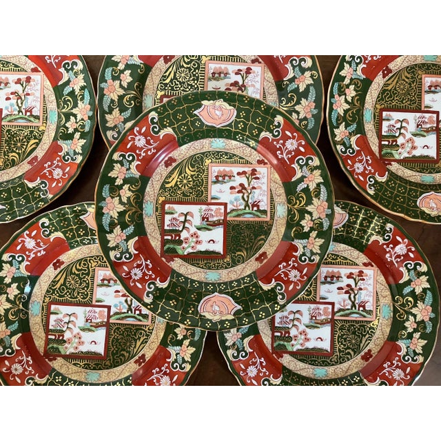 Antique 19th Century Mason's Ironstone China Plates in the