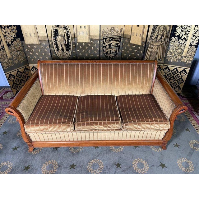 Traditional Empire Swan Neck Sofabed For Sale - Image 3 of 11
