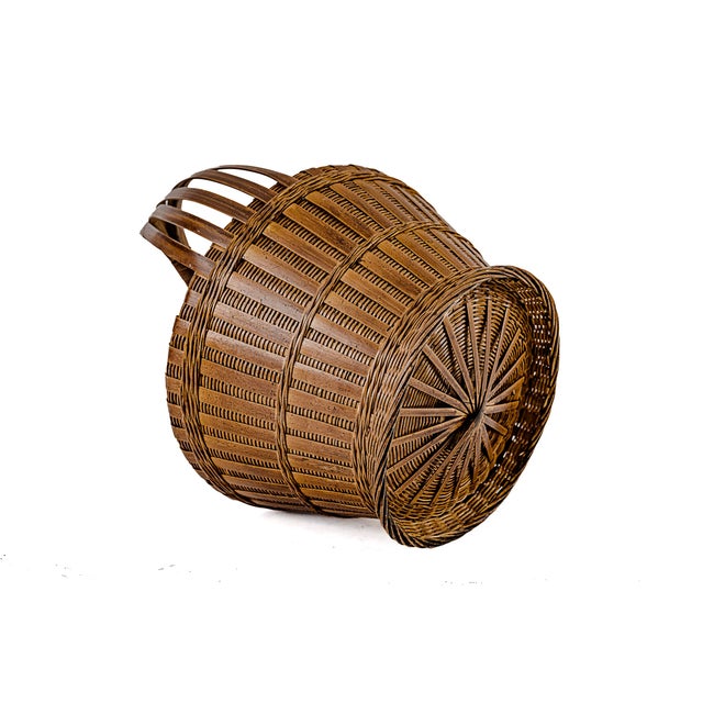 Wood Vintage Chinese Wedding Basket For Sale - Image 7 of 12