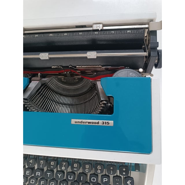 Metal Space Age Model 315 Typewriter from Underwood, 1970s For Sale - Image 7 of 15