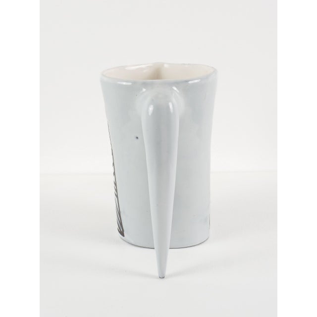 Dove Grey Ceramic Pitcher by Roger Capron, 1950s For Sale - Image 6 of 11