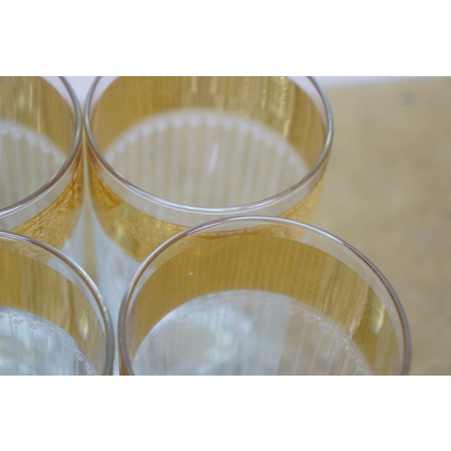 Culver Ltd. 1960s Mid Century Modern Culver Tyrol 22k Gold Acid Etched Highball Glasses - 8 pcs For Sale - Image 4 of 12