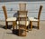 A set of 4 sculptural and functional late 20th century postmodern Italian high-back dining chairs by Pietro Constantini....