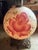 Vintage "Gone With the Wind” Hurricane Parlor Lamp Double Globe Pink Roses For Sale - Image 6 of 11