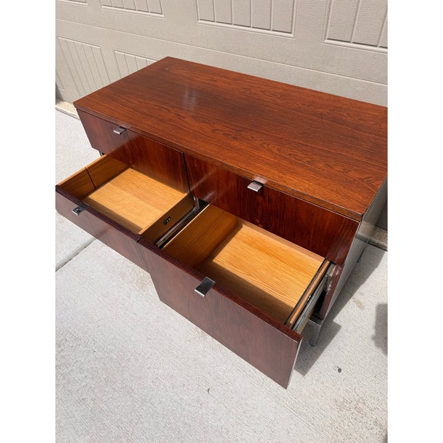 Mid-Century Modern Knoll Rosewood Cabinet For Sale - Image 3 of 11