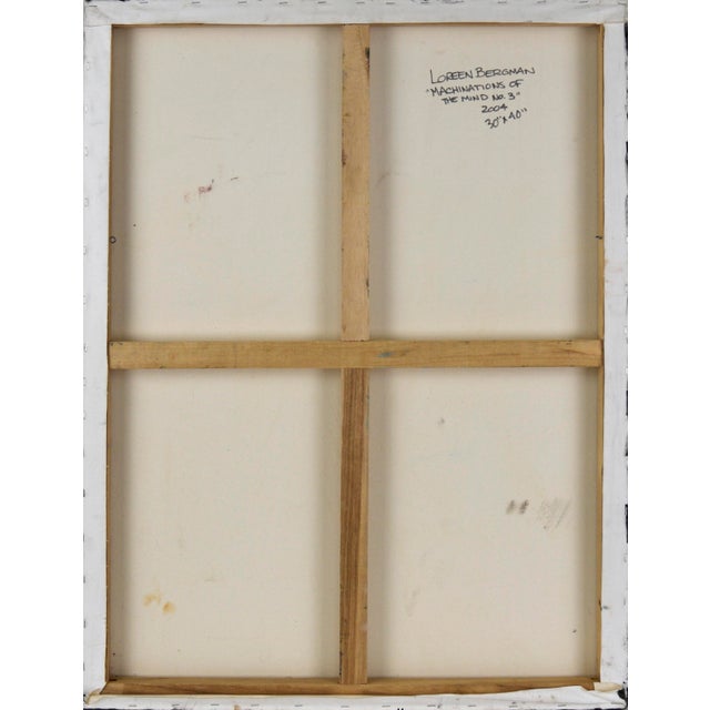 "Machinations of the Mind No. 3" - Abstract Surrealist Landscape in Oil by Loreen Hewitt-Hackett For Sale - Image 9 of 11