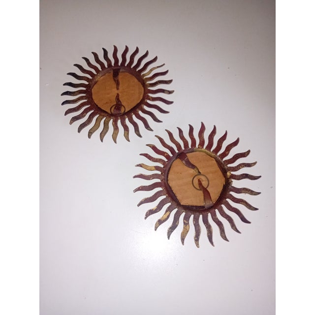 Vintage Sun Mirrors, 1960, Set of 2 For Sale - Image 3 of 5