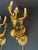 Brass 1990s Gherardo Degli Albizzi Pair of Matched Dore Bronze Solid Brass Swan and Arrow Wall Sconces 4 Lights For Sale - Image 8 of 9