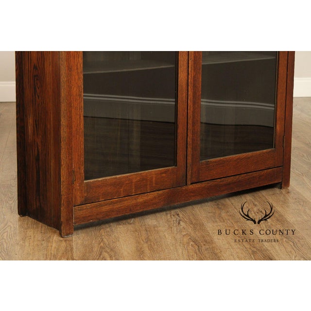 Grand Rapids Antique Mission Oak Bookcase For Sale - Image 9 of 12
