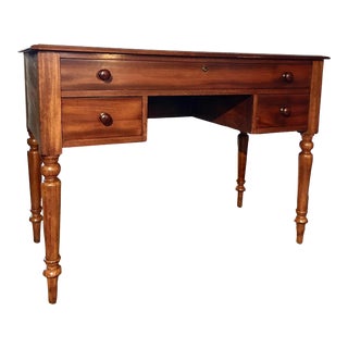 1830s Mahogany Three Drawer Desk For Sale