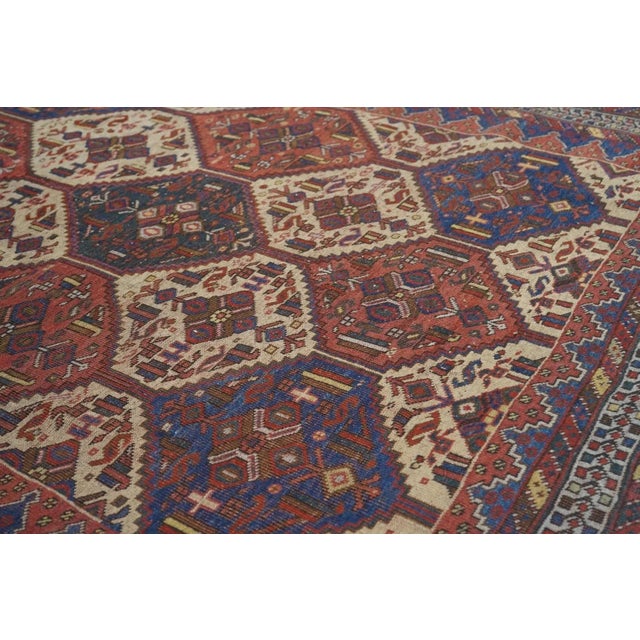 Antique Afshar Rug 5'3'' x 6'4'' For Sale - Image 9 of 11