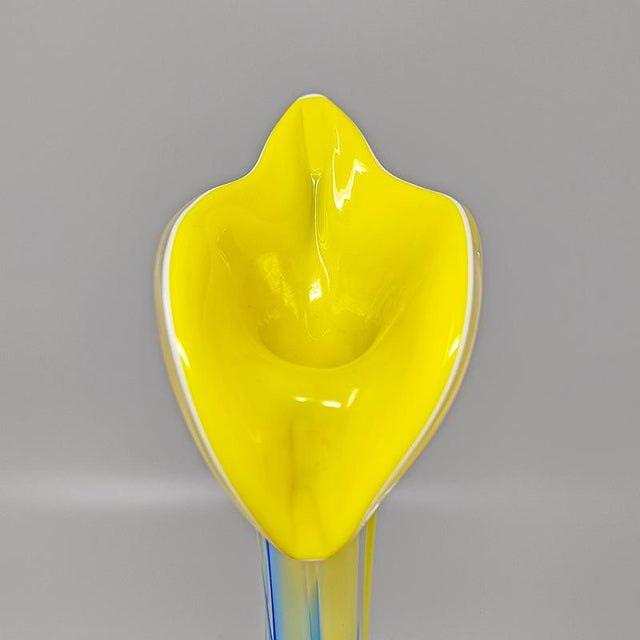 Jack in the Pulpit Calla Lily Vase in Murano Glass, 1960s For Sale - Image 9 of 11