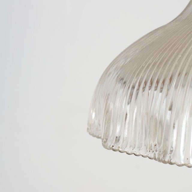 Glass Pendant Light from Holophane, 1940s For Sale - Image 6 of 8