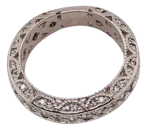 14 Karat White Gold Diamond Eternity Anniversary Ring Wedding Band 2.00 TDW