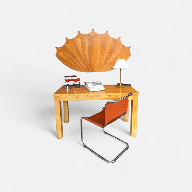 1960s Beech Table or Desk, Italy, 1960s For Sale - Image 5 of 6